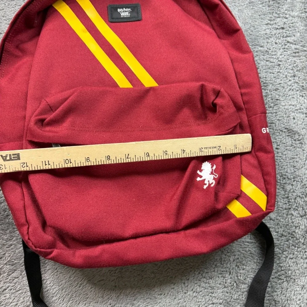 Vans x Harry Potter Gryffindor Backpack Red Gold Striped Laptop Sleeve Bag